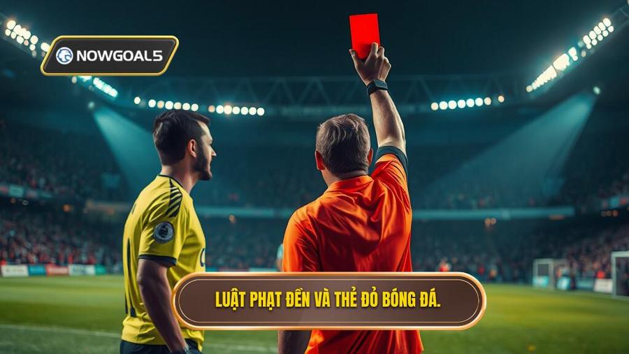 1. Luật phạt đền và thẻ đỏ bóng đá.