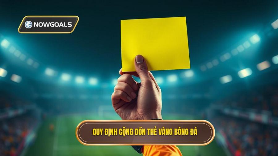 2. Quy định cộng dồn thẻ vàng bóng đá