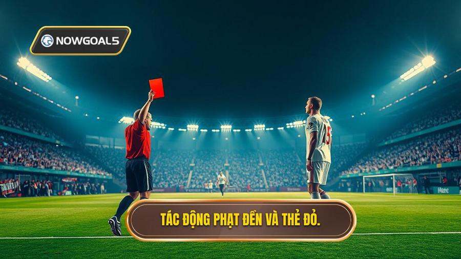 2. Tác động phạt đền và thẻ đỏ.