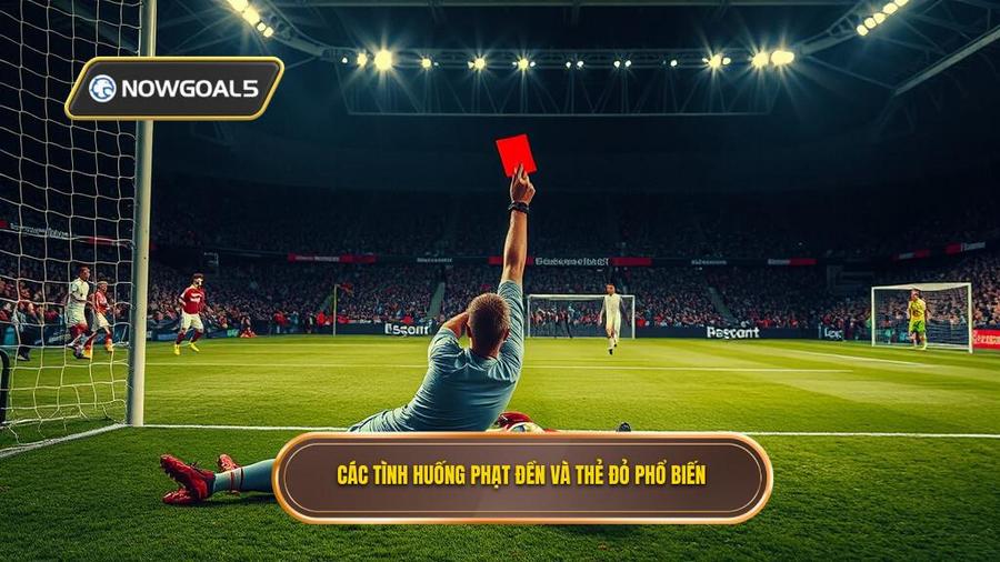 3. Các tình huống phạt đền và thẻ đỏ phổ biến