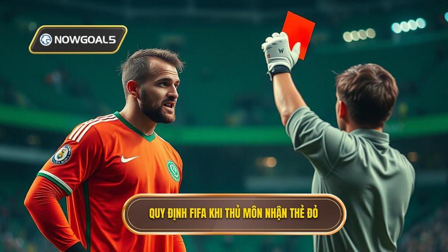 Luật FIFA quy định thế nào về việc thủ môn bị thẻ đỏ?